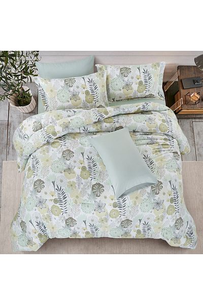 Donetella 4 -Pieces Printed Sheet Set - Fits 200x200 Cm Super King Size 3 Pcs - 35 Cm Deep Pocket