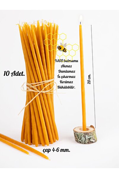 FRİG LAVANTA TASARIM HEDİYELİK Balmumu İnce Ritüel Mum 10 Adet - Dilek Tören ...