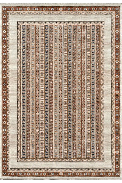 Royal Halı Armonika Yt01a Bakır Multi Antialerjik Yumuşak Dokulu Modern Etnik Halı Karademir Home