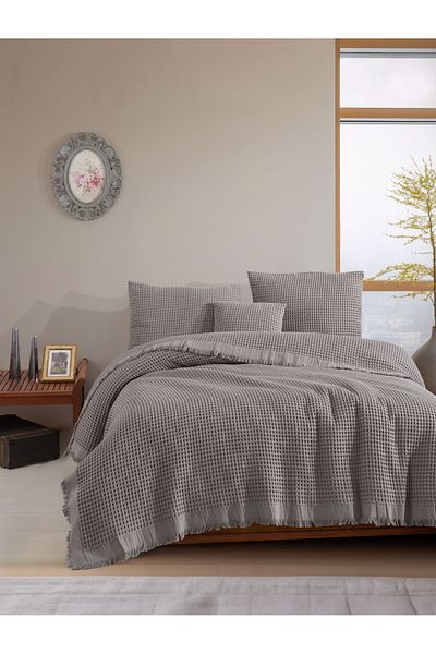 luxtex Double 100% Cotton Waffle Pique, Multi-Purpose Bedspread