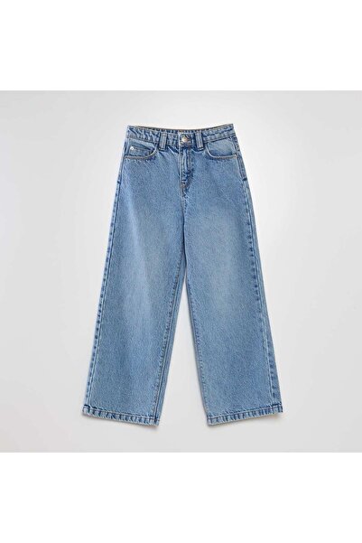 KIABI بنطلون واسع الساق باللون الأزرق