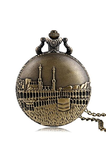STİLLOVE Kabe Themed Chain Pocket Watch Sl7707
