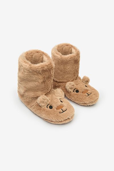 Penti Beige Heimstiefel „Happy Bear“.