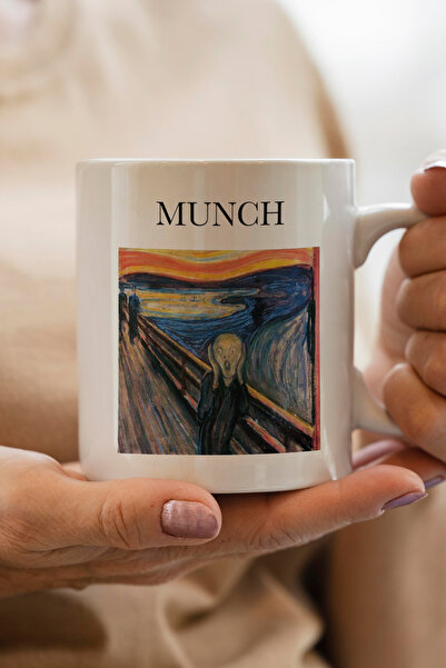 South Steel كوب فاخر مطبوع عليه رسام إدوارد مونش الشهير