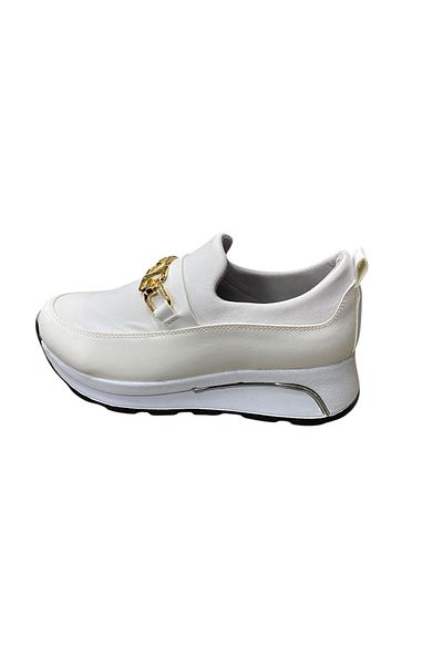 Blackwild Pantofi sport cu cataramă albă de damă