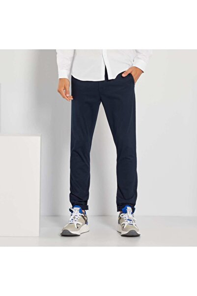 KIABI بنطال شينو L32 رفيع باللون الأزرق