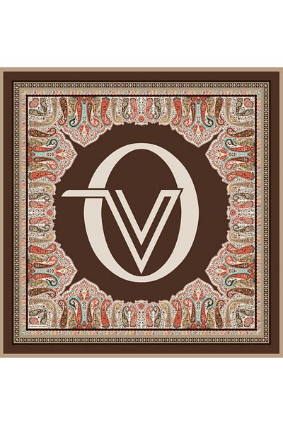 Valentino Orlandi Milan Patterned Scarf-5-19