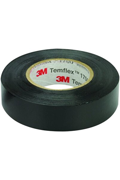 3M Temflex 1300e Pvc Izole Siyah Bant (10LUK PAKET)(0.1MX19MMX0.1M)