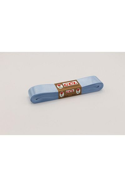 öz-iş Panglică de trandafir din satin albastru - 30 mm