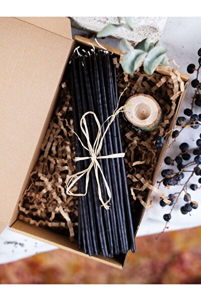 FRİG LAVANTA TASARIM HEDİYELİK Dilek Tören Ritüel Balmumu Mum 10 Adet Slim Ince 20 Cm Boy 4-6 Mm Çap