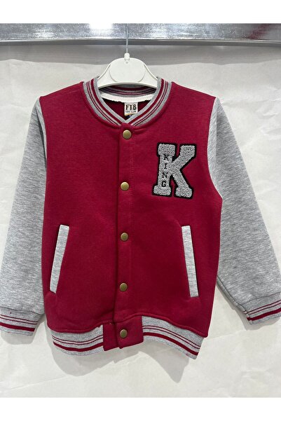 ugurbocegicocukdunyası Παιδικό μπουφάν τύπου κολλεγίου με γραμμένο μοντέλο 911