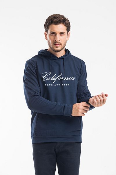 Superlife Άνετο φούτερ με στάμπα Califormia με κουκούλα Superlife