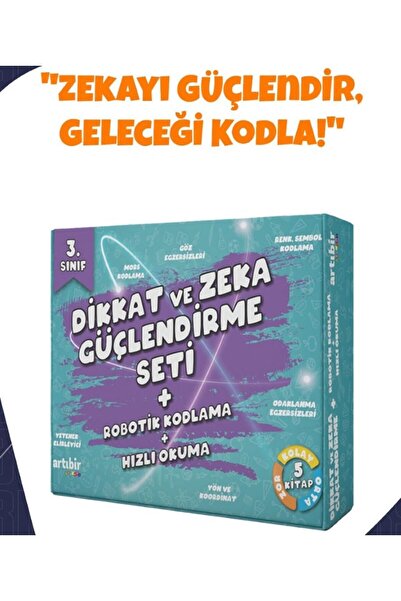 Artıbir Yayınları 3. SINIF DİKKAT VE ZEKA GÜÇLENDİRME SETİ