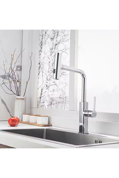 KAVİTİCARET Çok Modlu Spiralli Mutfak Eviye Bataryası Şelale Yağmurlama Fonks...