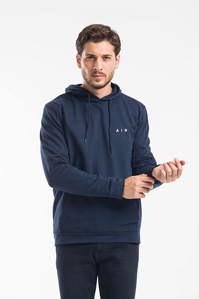 Superlife Ανδρικό μπλουζάκι με κουκούλα Superlife Comfortable Kalın's Air printed