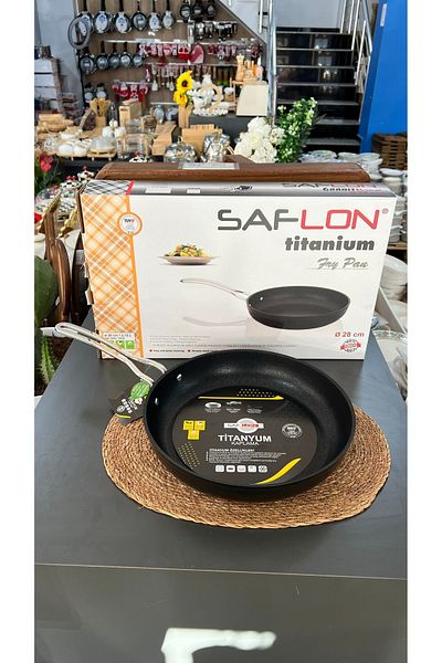 SAFLON Safinox 28cm Titanium Metal - Induction Tab with Handle
