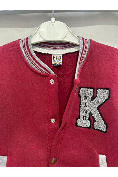 ugurbocegicocukdunyası Παιδικό μπουφάν τύπου κολλεγίου με γραμμένο μοντέλο 911