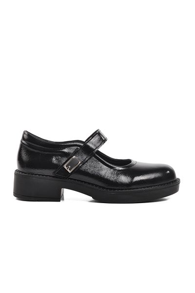 AYAKMOD 77602 Black Patent Leather Women's Casual Shoes