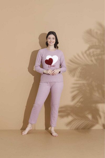 LİLA İÇ GİYİM Winter Soft Pajama Suit