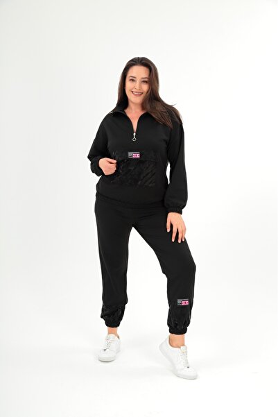 Esina Women's Two Thread Elastic Leg Tracksuit Set
