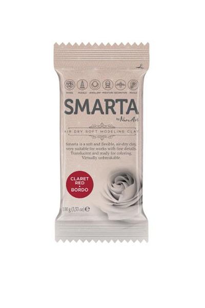 Smarta Air Dry Modeling Dough Claret Red 100 gr