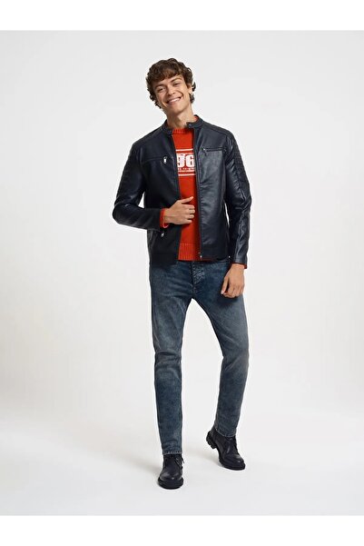 Loft Erkek Regular Fit Deri Ceket
