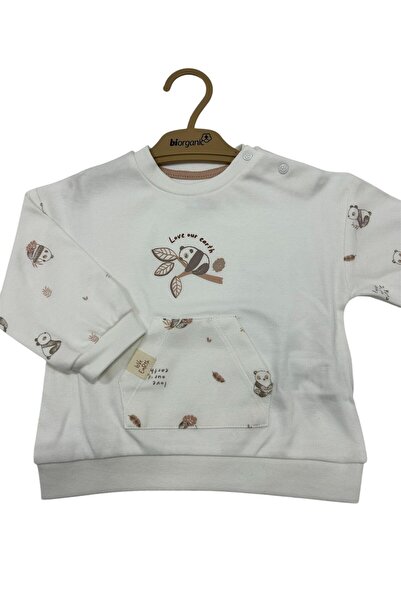 Biorganic Bibaby Organik Sweatshirt Love Our Earth Mocha