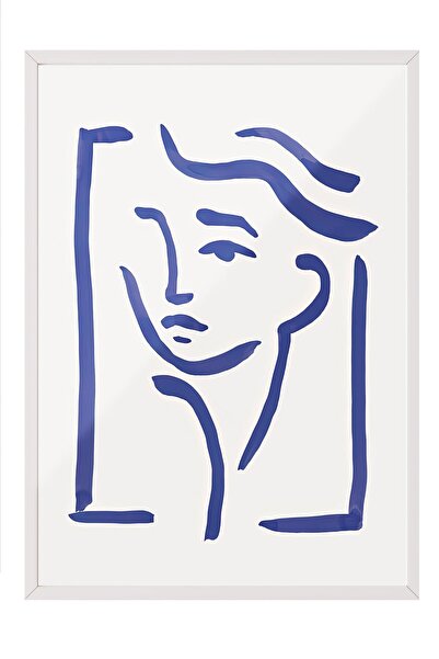 Postifull Tablou cu rama alba, set de postere si rame, pictura de perete, por...