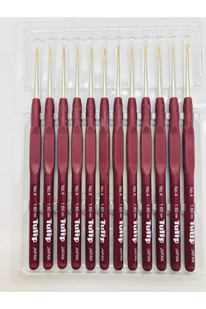 Tulip Σιλικόνη Μαλακή Λαβή Πλεκτή - Κροσέ Δαντέλα Νο: 4 - (1,60) mm