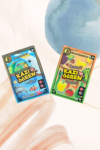 wildpanda خدش تعلم الطريقة الجديدة لتعلم الفواكه والخضروات مقابل الحيوانات المجنحة والحيوانات البحرية +5 سنوات