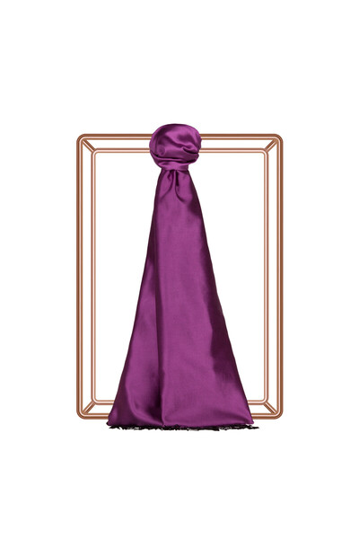 ipekevi Lilac Double-Sided Silk Shawl 927