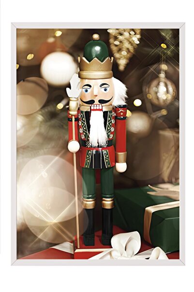 Postifull Tablou cu rama alba, poster de Anul Nou, decor de Anul Nou, The Nutcracker Comfort Series NR:108647