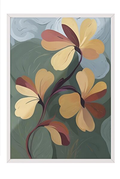 Postifull Tablou cu rama albă, set de poster și rame, pictură de perete, seria The Growth Comfort NR:108685