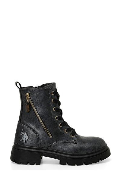 U.S. Polo Assn. HALLY 4PR Siyah Kız Çocuk Biker Bot