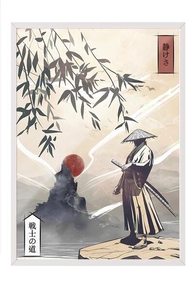 Postifull Tablou cu rama alba, set de postere si rame, pictura de perete, ser...