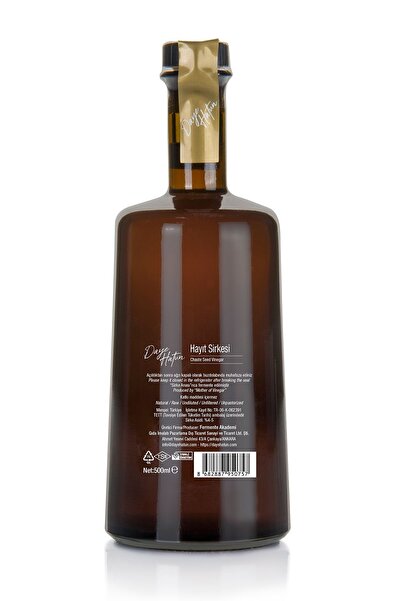 DAYE HATUN Hayıt Sirkesi / Chaste Seed Vinegar (doğal Fermente Canlı Sirke / Naturally Fermented / 500 Ml)