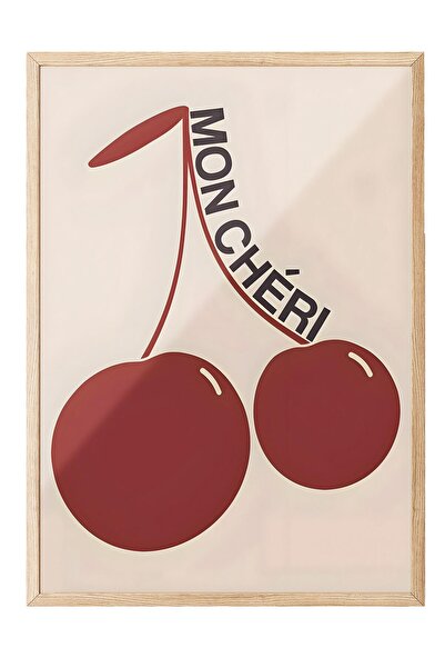 Postifull Tablou cu rama din lemn, set de postere si rame, seria Mon Cheri Comfort NR:108600