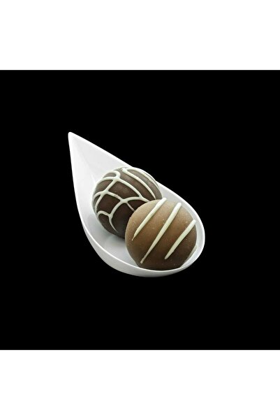 Evinizin Yardımcısı White Drop Spoon Plastic Presentation Holder - 12 Pieces