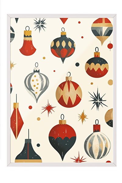 Postifull Pictură cu rame albe, pictură de perete cu design artistic, seria C...