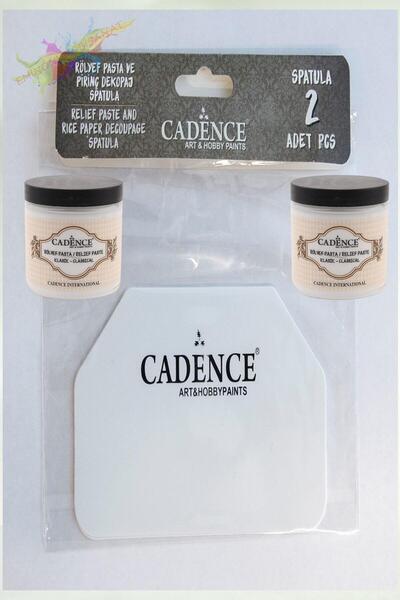 Cadence 500ml. Klasik Rölyef Pasta + 2'li Plastik Spatula