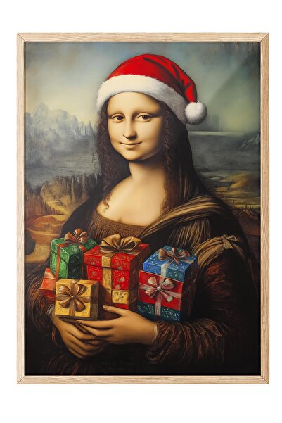 Postifull Wooden Framed Painting, Poster and Frame Set, New Year Comfort Series No:108811