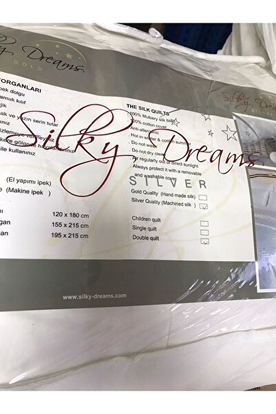 SİLKY DREAMS SILVER Çift Kişilik İpek Yorgan