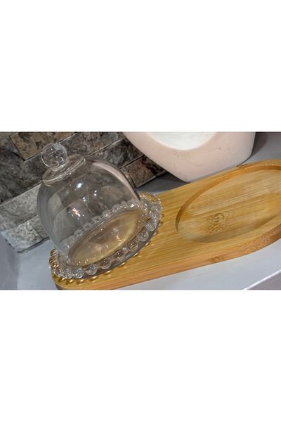ARİN MODA Arin Homteks - Turkish Delight Bowl with Den Glass Lid and Multi-Uncle