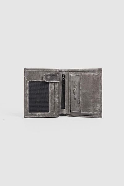 La La'Graccio Paris La'Graccio Paris Genuine Leather Men's Wallet Crazy Gray