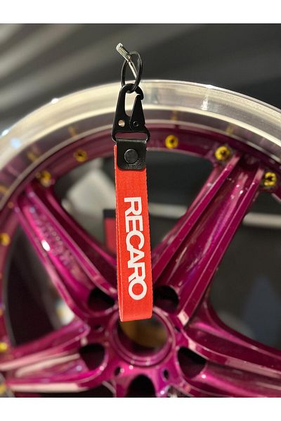 Ant Oto Detailing Auto Recaro Printed Metal Hook Strap Keychain