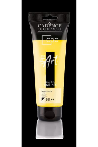 Cadence Boya طلاء أكريليك ثقيل الجسم من بروارت Pr-004 أصفر أساسي 120 مل
