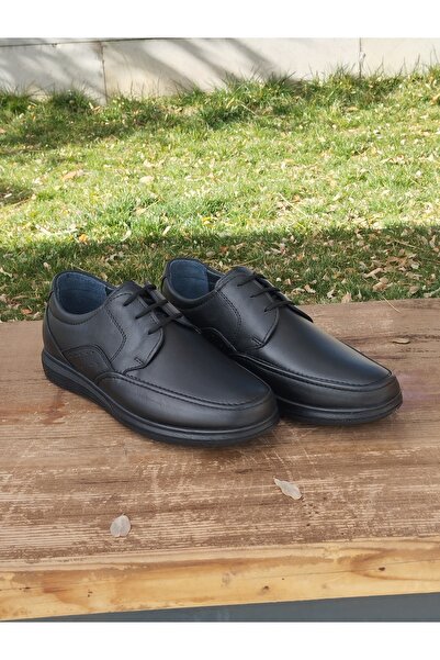 LİCCAS Чоловічі зимові черевики - натуральна шкіра, гумова підошва, автозастібка та шнурівка