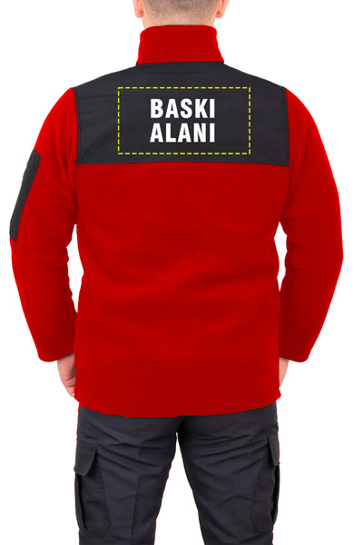 ZENG Kışlık Polar Kişiye Özel Logo Baskılı Siyah Polar Iş Elbisesi Softshell