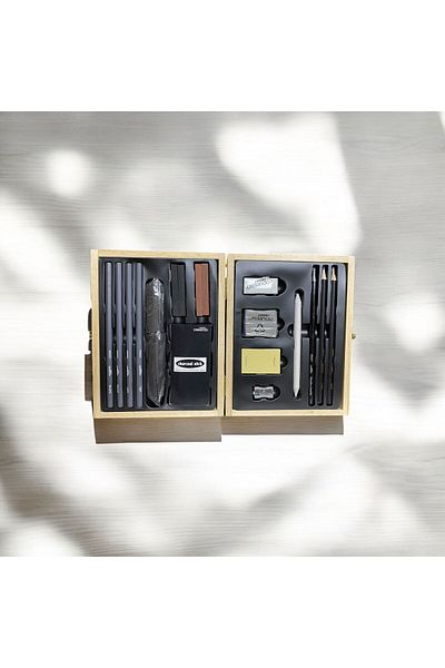 Home Charcoal Drawing Set of 26 - Valentine's Day and New Year's Gift