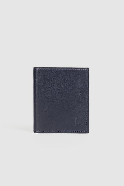 La La'Graccio Paris La'Graccio Paris Genuine Leather Men's Wallet Navy Blue